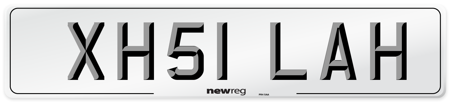 XH51 LAH Number Plate from New Reg